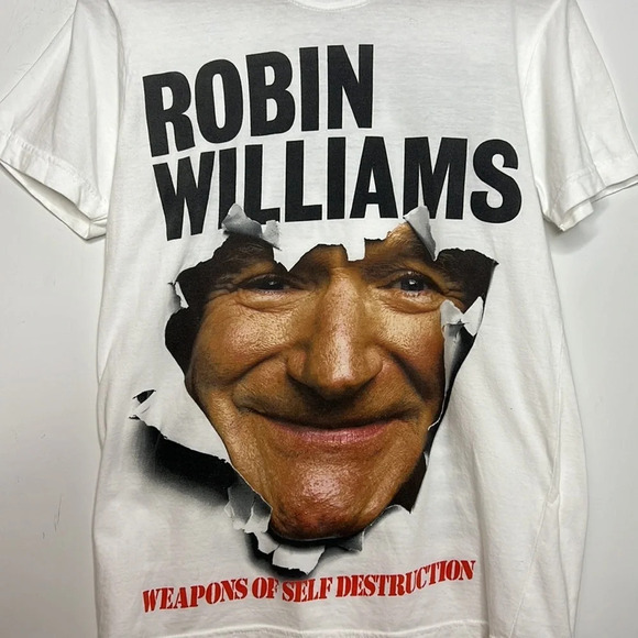 Y2K ROBIN WILLIAMS Weapons of Self Destruction Graphic Promo T Shirt 2008 - Picture 4 of 11